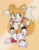 Size: 1309x1684 | Tagged: safe, artist:itoruna, miles "tails" prower, bow, gender swap, gradient background, ponytails, redesign, solo