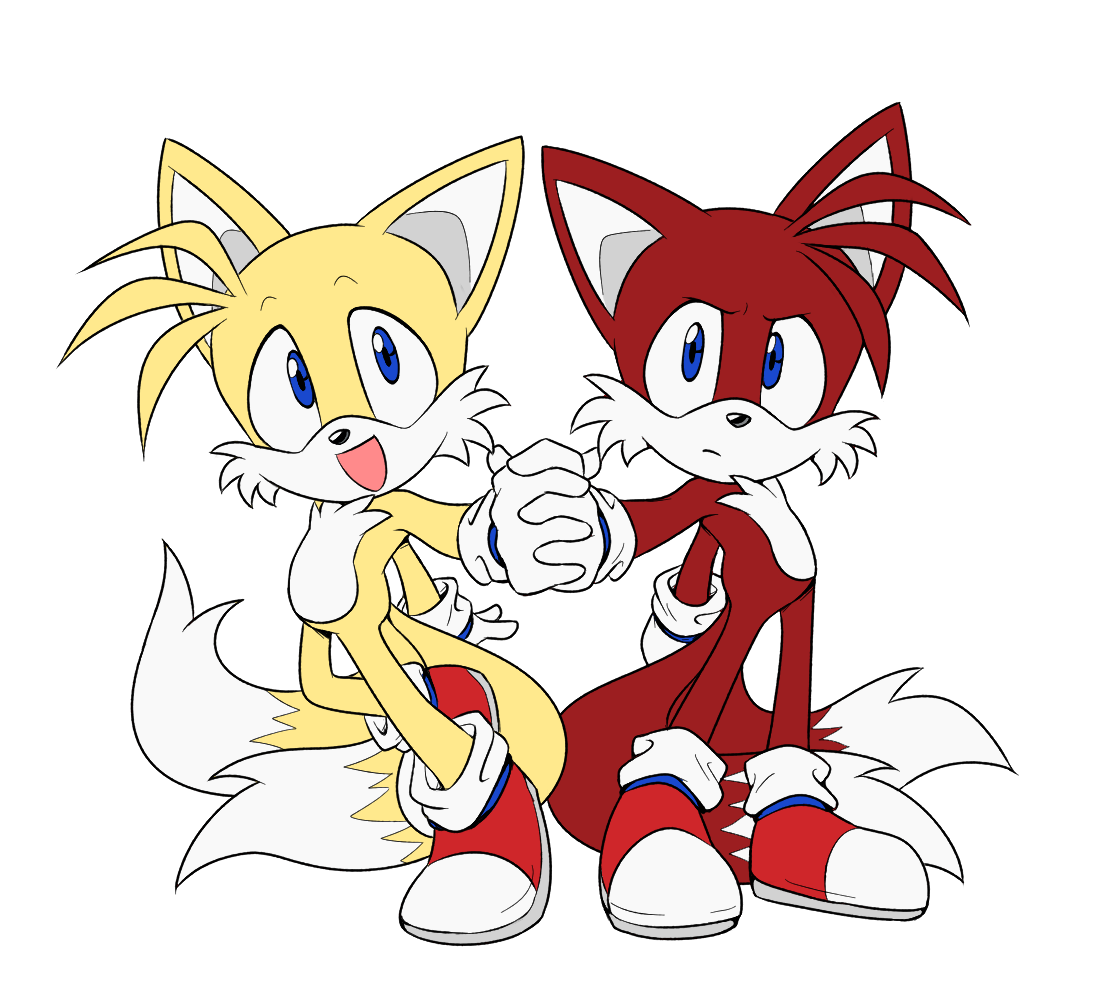 Tails Doll and Cream Doll holding hands (Artist: NebulaBelt_) :  r/milesprower