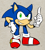 Size: 651x730 | Tagged: safe, artist:acesential, sonic the hedgehog, solo, wagging finger, what has science done