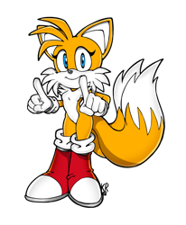 Size: 1050x1274 | Tagged: safe, artist:denathan, miles "tails" prower, gender swap, modern style, pointing, signature, simple background, transparent background
