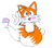 Size: 1014x886 | Tagged: safe, artist:hedgester, miles "tails" prower, fox, alternate version, classic, classic tails, facepaint, flag, pride, simple background, solo, trans pride, v sign, white background