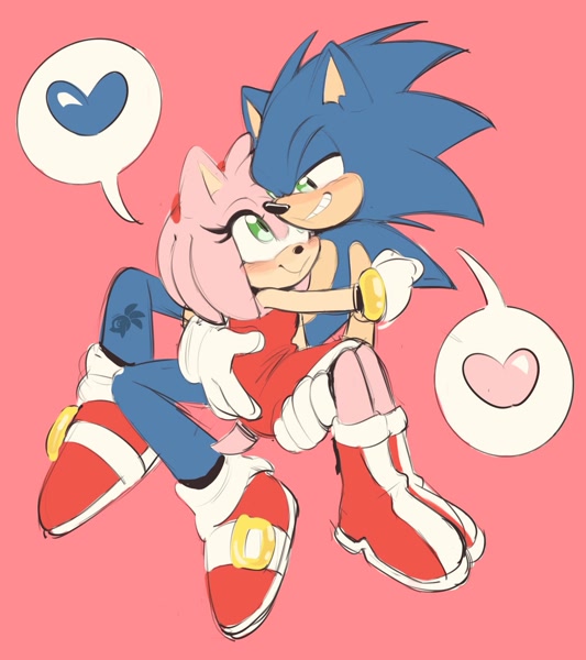 EMI. 🌸 on X: 😠😅 New colour palette test! ~ #sonicthehedgehog #myart  #digitalart #amyrose #sonamy #fanart #artistontwitter #ship #otp   / X