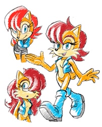 Size: 727x899 | Tagged: safe, artist:alexiscreed02, sally acorn, solo