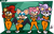 Size: 5500x3500 | Tagged: safe, artist:sparksaxel, amy rose, blaze the cat, rouge the bat, sally acorn, group, prison outfit