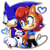 Size: 1006x1000 | Tagged: safe, artist:k3llywolfarts, artist:risziarts, sally acorn, sonic the hedgehog, duo, shipping, sonally, straight