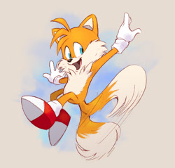 Size: 1000x954 | Tagged: safe, artist:nyaasu, miles "tails" prower, solo