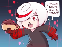 Size: 1707x1314 | Tagged: safe, artist:kujikawaii, sage, sonic frontiers, chili dog, solo