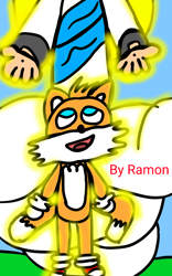 Size: 800x1280 | Tagged: safe, artist:ramon, miles "tails" prower, alignment swap, character sheet, christianity, cover art, duo