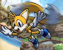 Size: 2398x1918 | Tagged: safe, artist:tighesam, miles "tails" prower, solo
