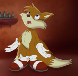 Size: 1860x1800 | Tagged: safe, artist:funktilda, miles "tails" prower, solo, style emulation