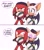 Size: 1920x2180 | Tagged: safe, artist:toonsite, knuckles the echidna, rebel rouge, rouge the bat, sonic prime, dialogue, duo, rebel rouge outfit