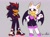 Size: 2732x2048 | Tagged: safe, artist:licensedf00l, rouge the bat, shadow the hedgehog, arms folded, duo, looking at viewer