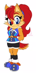 Size: 1024x2048 | Tagged: safe, artist:amyrose_116, artist:maximusw01, sally acorn, redesign, solo