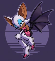 Size: 1688x1863 | Tagged: safe, artist:tighesam, rouge the bat, rouge's heart top, solo