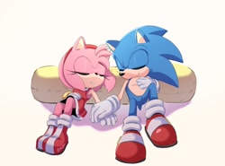 Size: 2048x1512 | Tagged: safe, artist:steffy_bs, amy rose, sonic the hedgehog, duo