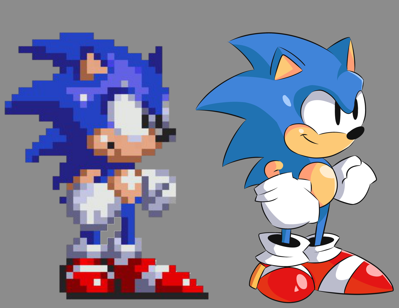 Pixilart - Classic Sonic by Tristan777