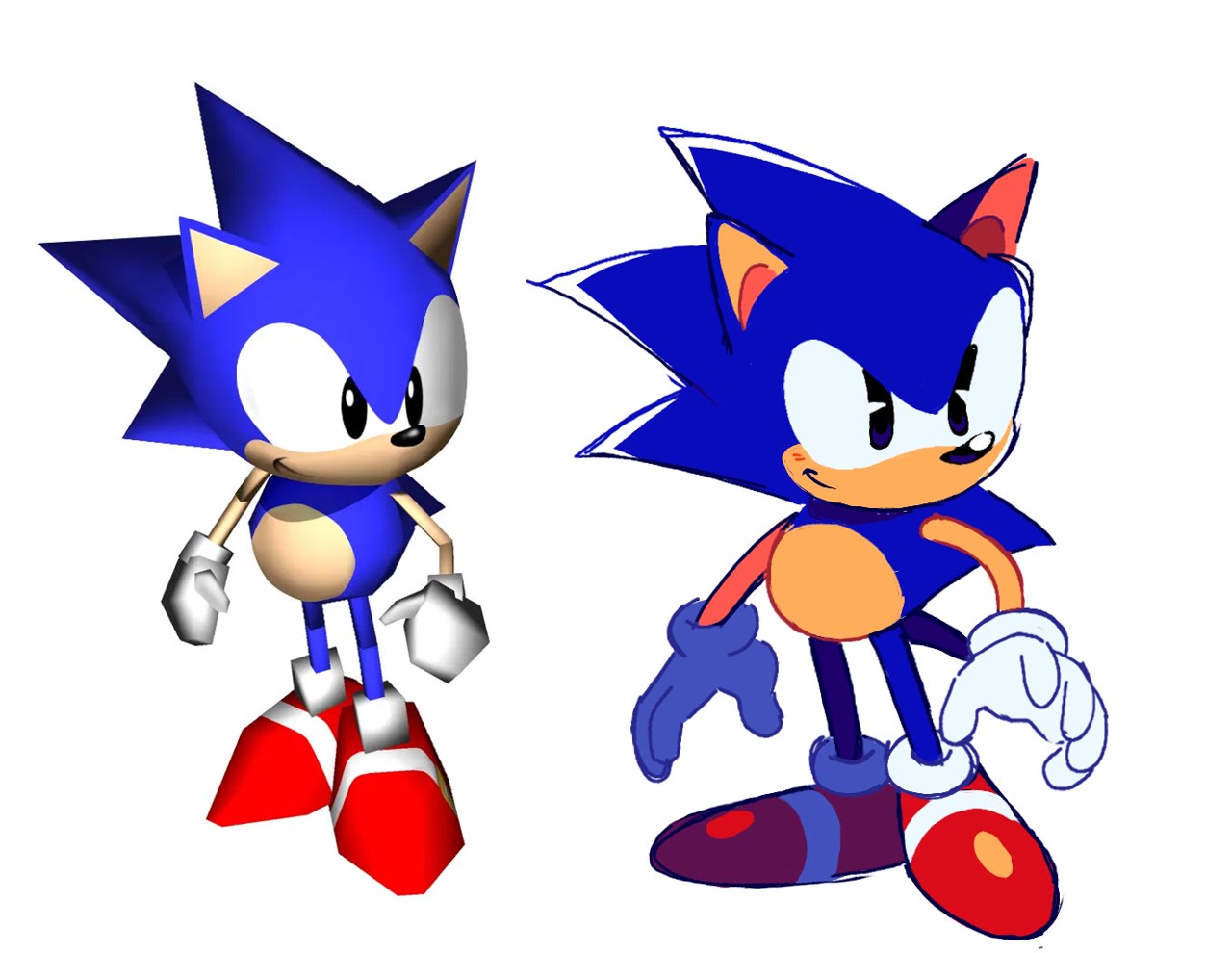 AeroArtwork✰ on X: Finished another Classic Sonic render! This