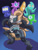 Size: 960x1280 | Tagged: safe, artist:thelordoflemonz, whisper the wolf, wisp, wolf, diamond cutters mask, diamond cutters outfit, fighting pose, idw sonic the hedgehog, mask, variable wispon, weapon