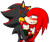 Size: 1024x868 | Tagged: safe, artist:missydischa, knuckles the echidna, shadow the hedgehog, oc, oc:jenni, hybrid, blushing, eyes closed, fankid, father and daughter, gay, holding each other, kiss on cheek, knuxadow, looking at them, looking up, magical gay spawn, mouth open, one eye closed, one fang, parent:knuckles, parent:shadow, parents:knuxadow, shipping, simple background, transparent background, trio