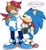 Size: 1756x1920 | Tagged: safe, artist:tiff v, sally acorn, sonic the hedgehog, chipmunk, hedgehog, dialogue, looking at each other, pregnant, shipping, simple background, sonally, straight, white background