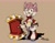 Size: 2436x1880 | Tagged: safe, artist:zzzh1n, amy rose, amy's halterneck dress, beige background, impossibly large hammer, piko piko hammer, simple background, solo, werehog