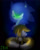 Size: 1280x1600 | Tagged: safe, artist:wifeofmephiles, miles "tails" prower, sonic the hedgehog, fox, hedgehog, fanfic:the last black arm, arms folded, clenched teeth, covering face, duo, fanfiction art, floppy ears, glowing eyes, gradient background, hallucination, lineless, looking at them, no outlines, sad, signature, standing, traitor