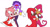 Size: 1207x662 | Tagged: dead source, safe, artist:aatroxvaux, amy rose, blaze the cat, espio the chameleon, knuckles the echidna, cat, echidna, hedgehog, lizard, amy x blaze, bandana, blushing, chameleon, clenched teeth, eyes closed, gay, heart tail, holding them, hugging, knuxio, lesbian, looking at each other, looking at them, mouth open, shipping, simple background, smile, surprise hug, white background