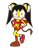 Size: 1024x1326 | Tagged: safe, artist:sergeant16bit, honey the cat, cat, alternate outfit, female, fingerless gloves, hands on hips, looking at viewer, mouth open, redesign, riders style, shorts, simple background, solo, sonic riders, sports bra, transparent background