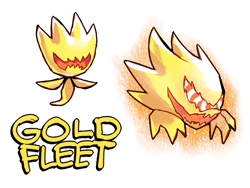 Size: 1000x750 | Tagged: safe, artist:cylent-nite, wisp, oc, oc:gold fleet wisp, ambiguous gender, fleetway super sonic, simple background, solo, sonic colors, species swap, white background, wispified