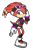 Size: 1200x1800 | Tagged: safe, artist:cylent-nite, shade the echidna, echidna, sonic chronicles, female, simple background, solo, transparent background