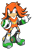 Size: 450x700 | Tagged: safe, artist:cylent-nite, oc, oc:destiny the chimera, hybrid, au:sonic expanse, clenched fists, frown, male, simple background, solo, standing, transparent background