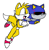 Size: 776x800 | Tagged: safe, artist:stilbie, metal sonic, miles "tails" prower, fox, hedgehog, crack shipping, duo, gay, male, males only, metails, ms paint, robot, shipping, simple background, white background