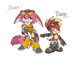 Size: 1280x1040 | Tagged: safe, artist:jesterjane, oc, oc:daze the echidna, oc:dusk the cat, cat, echidna, child, duo, fankid, female, male, parent:big, parent:shade, parents:bigade, siblings, simple background, white background