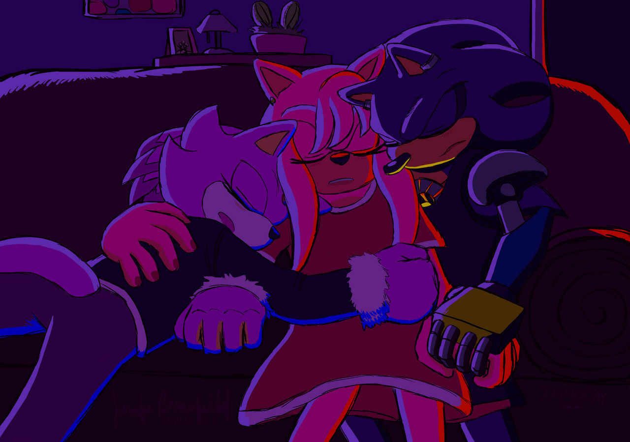 EMI. 🌸 on X: 😠😅 New colour palette test! ~ #sonicthehedgehog #myart  #digitalart #amyrose #sonamy #fanart #artistontwitter #ship #otp   / X