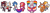 Size: 4000x1000 | Tagged: safe, artist:amagicalmoonlight, blaze the cat, knuckles the echidna, miles "tails" prower, rouge the bat, shadow the hedgehog, silver the hedgehog, sonic the hedgehog, sticks the badger, badger, bat, echidna, fox, hedgehog, aromantic pride, asexual pride, bisexual pride, female, gay pride, group, headcanon, lesbian pride, male, pansexual pride, pride, simple background, sonic boom (tv), straight ally, trans boy sonic, trans male, trans pride, transgender, transparent background
