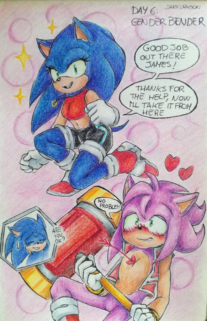 71697 - safe, artist:wizaria, amy rose (sonic), sonic the hedgehog (sonic),  hedgehog, mammal, sega, sonic the hedgehog (series), 2021, angry, comic,  cross-popping veins, dialogue, duo, female, funny, male, male/female,  phone, quills, rage