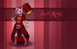 Size: 1800x1162 | Tagged: safe, artist:sallyvinter, amy rose, hedgehog, female, redesign, solo