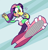 Size: 1968x2032 | Tagged: safe, artist:sp-rings, oc, oc:lola the frog, frog, extreme gear, female, solo, sonic riders