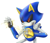 Size: 1384x1194 | Tagged: safe, artist:amortem-kun, metal sonic, male, robot, simple background, solo, white background