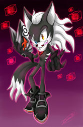 Size: 1450x2200 | Tagged: safe, artist:diana-itz, infinite the jackal, jackal, sonic forces, male, outline, solo