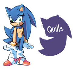 Size: 989x893 | Tagged: safe, artist:proboom, sonic the hedgehog, hedgehog, clenched teeth, gender swap, gloves, heels, long socks, looking at viewer, outline, simple background, smile, solo, standing, transparent background