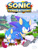 Size: 967x1280 | Tagged: safe, artist:hedgieblur, sonic the hedgehog, hedgehog, green hill zone, box art, classic sonic, clenched fists, clenched teeth, duo, gloves, looking at viewer, modern sonic, redraw, running, self paradox, shoes, signature, smile, socks, sonic generations