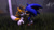 Size: 1024x576 | Tagged: safe, artist:shadamyfan4evers, miles "tails" prower, sonic the hedgehog, fox, hedgehog, 3d, duo, eyes closed, forest, gay, gloves, grass, holding them, kiss, sfm, shipping, shoes, socks, sonic x tails, standing, tree