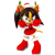 Size: 2600x2600 | Tagged: safe, artist:nibroc-rock, honey the cat, cat, 3d, christmas, christmas outfit, female, simple background, solo, sonic the fighters, transparent background