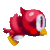 Size: 300x300 | Tagged: safe, artist:cortoony, flicky, bird, sonic the hedgehog (1991), animated, cute, eyes closed, flapping wings, flying, gif, mouth open, redraw, simple background, solo, transparent background
