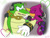 Size: 1024x773 | Tagged: safe, artist:asb-fan, espio the chameleon, vector the crocodile, crocodile, lizard, chameleon, duo, eyes closed, gay, gloves, hearts, kiss, looking at them, shipping, shoes, standing, standing on wall, surprised, vecpio