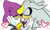 Size: 1024x608 | Tagged: safe, artist:asb-fan, espio the chameleon, silver the hedgehog, hedgehog, chameleon, chest fluff, cute, duo, espibetes, eyes closed, gay, hand on cheek, hand on shoulder, hearts, holding each other, lidded eyes, looking at them, shipping, silverbetes, silvio, simple background, smile, white background