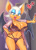 Size: 2500x3500 | Tagged: suggestive, artist:nauthleroy, rouge the bat, bat, angry, busty rouge, doorframe, heart, huge breasts, lingerie, pijamas, solo