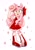 Size: 1178x1688 | Tagged: safe, artist:pigupigu, amy rose, hedgehog, alternate hairstyle, alternate outfit, bow, hand up, looking at viewer, mouth open, simple background, solo, standing, white background