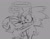 Size: 1024x807 | Tagged: safe, artist:mykell cube, shadow the hedgehog, sonic the hedgehog, hedgehog, blush, dialogue, duo, gay, grey background, greyscale, hug, lidded eyes, looking at them, monochrome, open mouth, shadow x sonic, shipping, simple background, sketch, speech bubble, standing, sweat